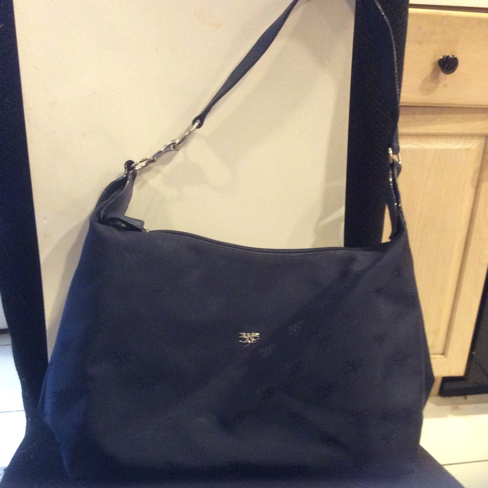 Piero Guido Blue Bag Angel Print Canvas